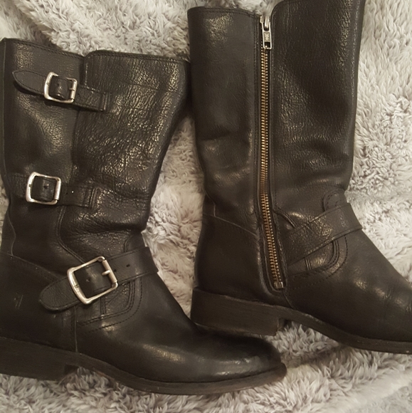 Frye moto  boots - Picture 3 of 3